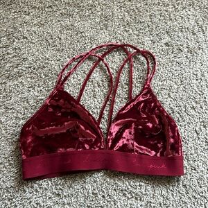 Pink/Victoria Secret Velvet Bra